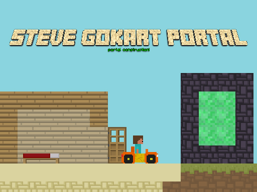 Steve Go kart Portal game thumbnail