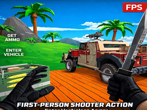 Blocky Zombie Shooting game thumbnail