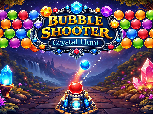 Bubble Shooter Crystal Hunt game thumbnail