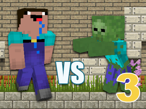 Minecraft Noob vs Zombies 3 game thumbnail