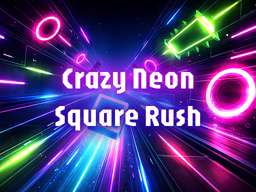 Crazy Neon Square Rush game thumbnail