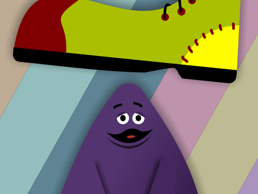 Grimace vs giant clown shoes game thumbnail