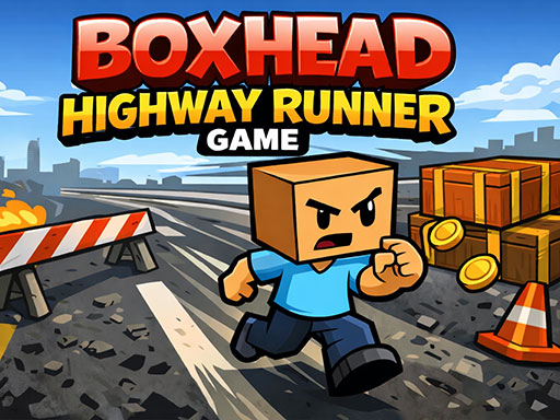 Boxhead Highway Runner Game game thumbnail