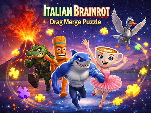 Italian Brainrot Drag Merge Puzzle game thumbnail