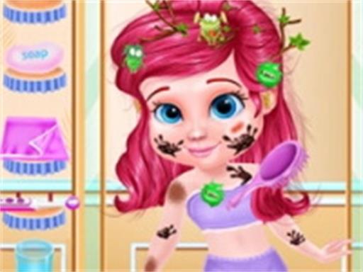 Messy Little Mermaid Makeover-Game game thumbnail