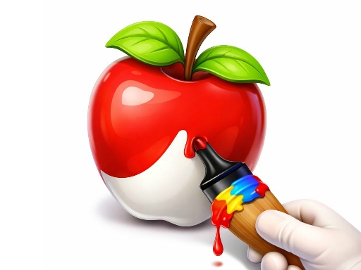 Easy Apple Coloring Book game thumbnail