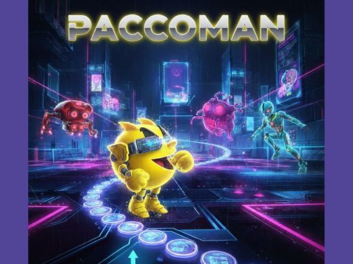 hard neon paccoman game thumbnail