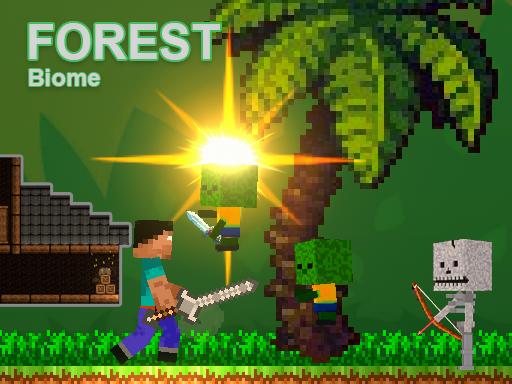 Noob vs Zombies - Forest biome game thumbnail