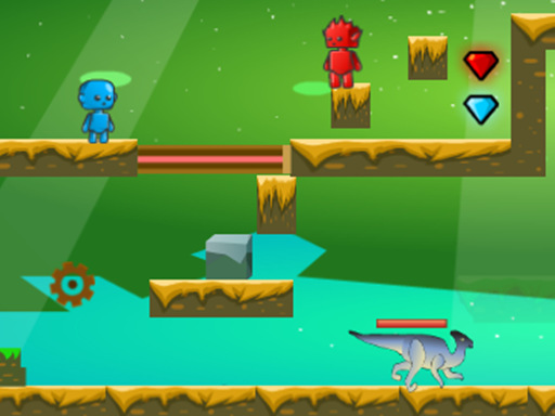 Fire And Water In Dino World game thumbnail