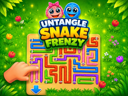 Untangle Snake Frenzy game thumbnail