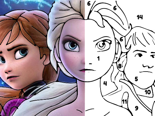 Color By Number With Frozen II game thumbnail