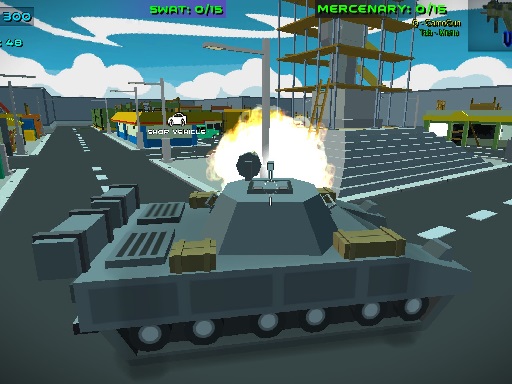 Blocky wars vehicle shooting multiplayer game thumbnail