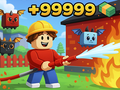 Obby: Working as a Firefighter game thumbnail