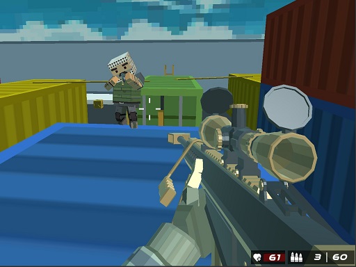 Shooting Blocky Combat Swat GunGame Survival game thumbnail