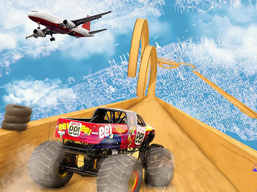 IMPOSSIBLE MONSTER TRUCK 3D STUNT game thumbnail