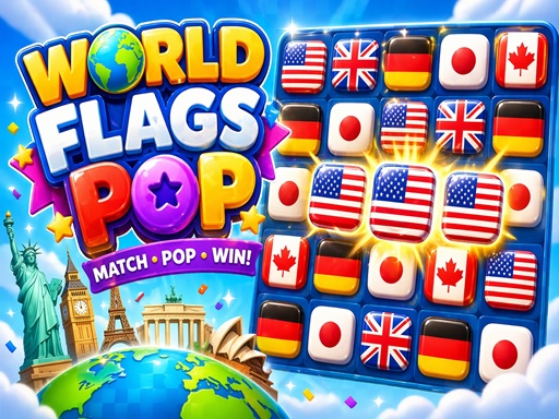 World Flags Pop game thumbnail