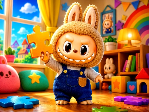 Labubu Jigsaw Puzzle Time game thumbnail