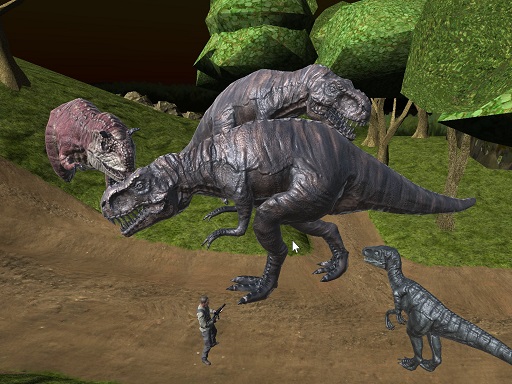 Midnight multiplayer dinosaur hunt game thumbnail