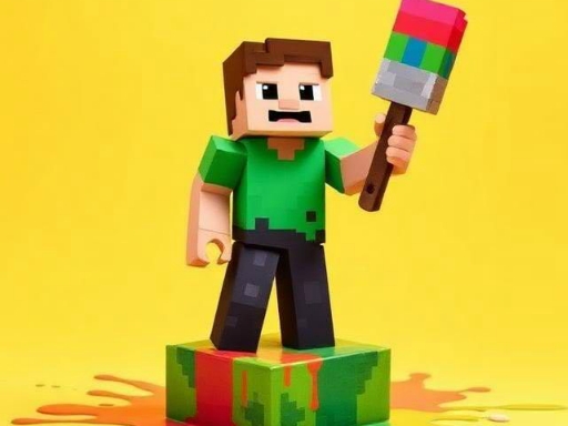 BTS Minecraft Coloring Time game thumbnail