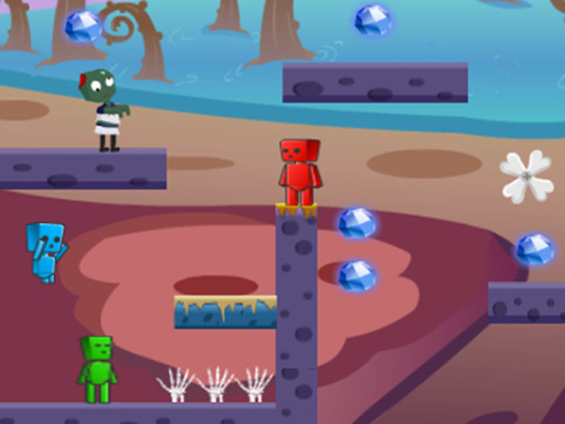 Fireboy Watergirl In Zombies World game thumbnail